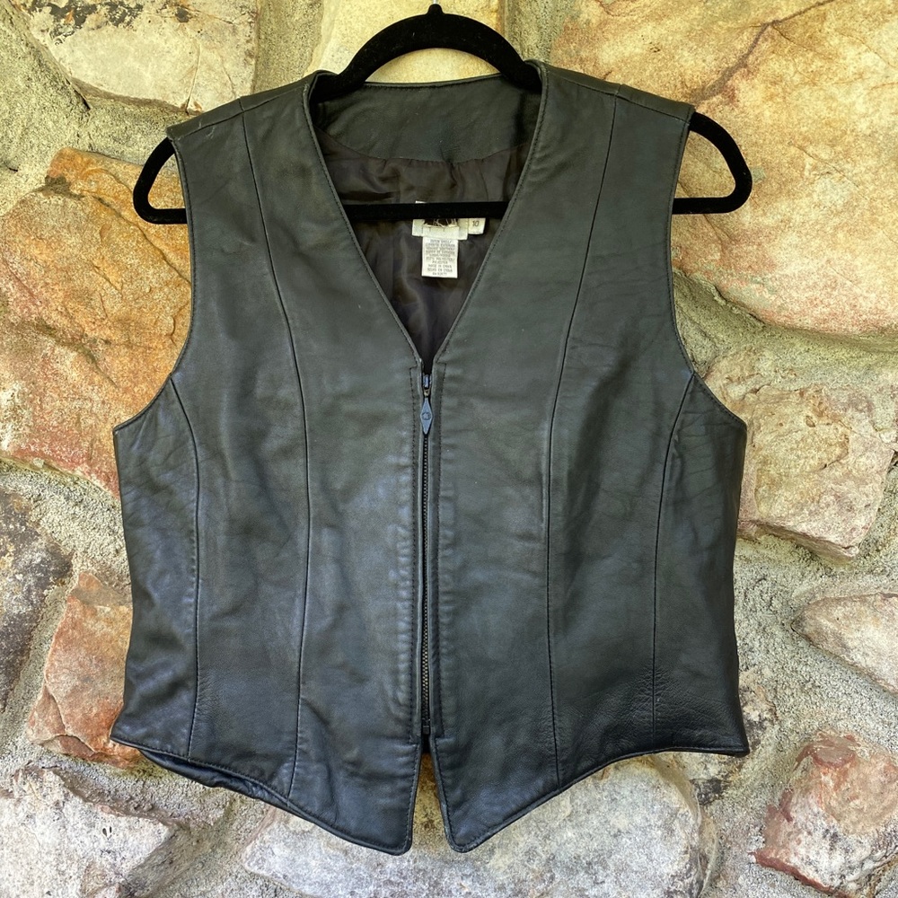Vintage leather vest